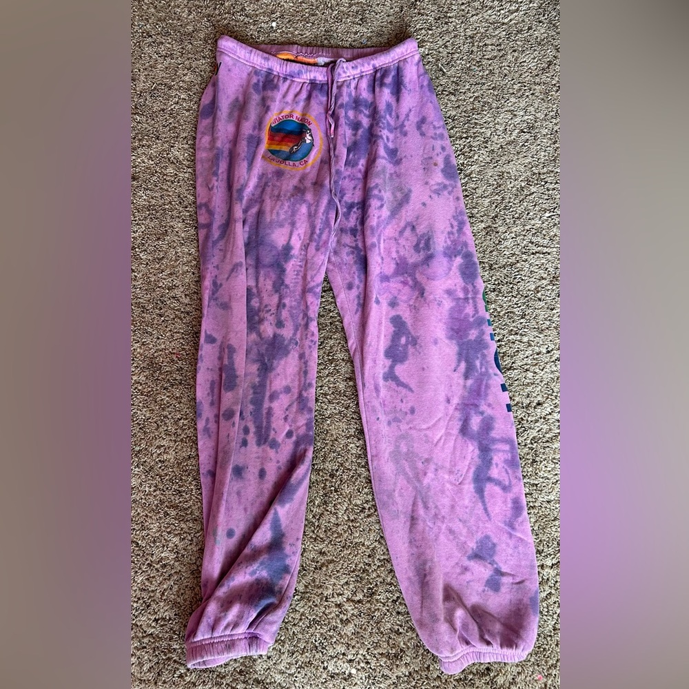 Aviator nation tie-dye sweatpants large (sinches if needed)